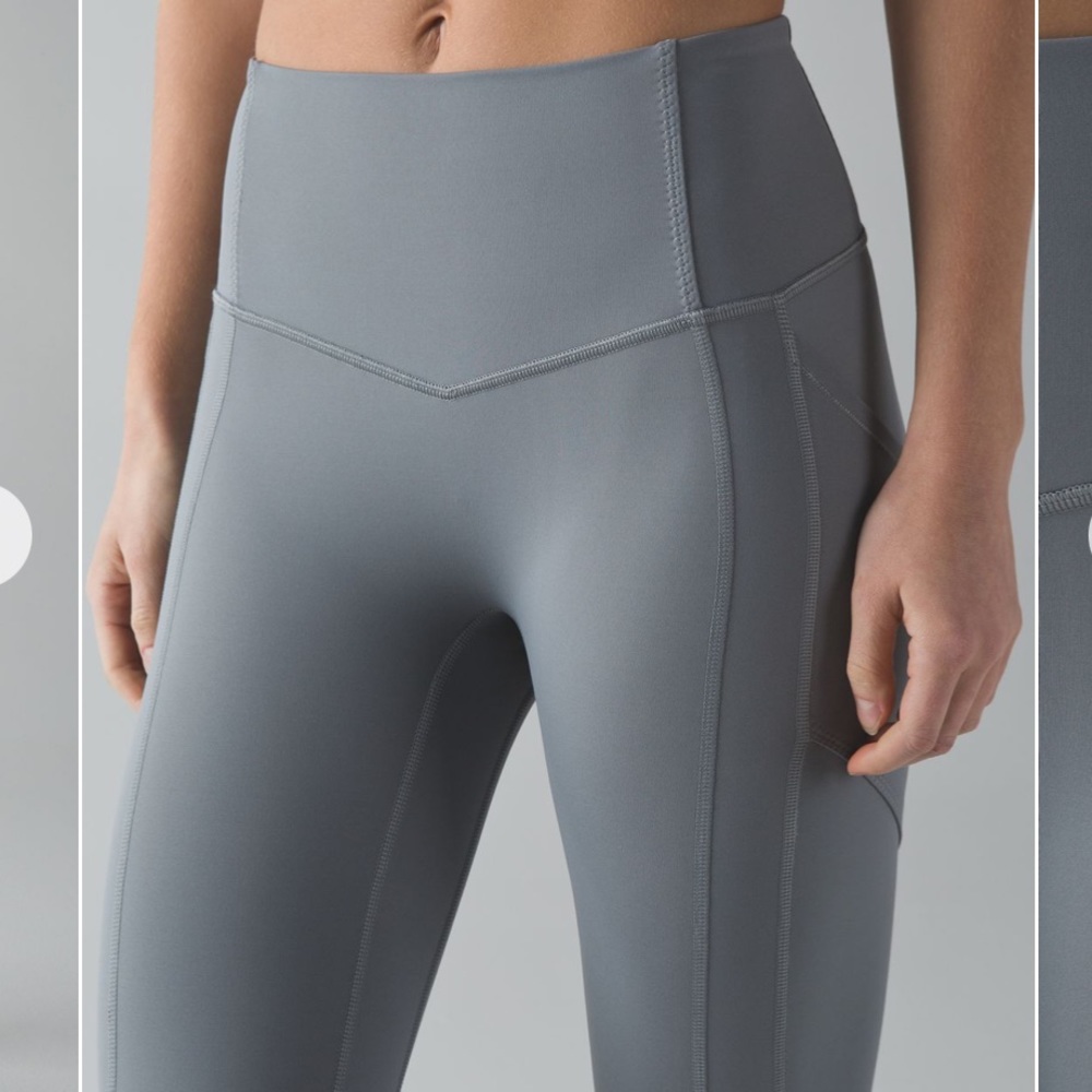 Lululemon All the Right Places Crop II; Battleship Grey; Size 8